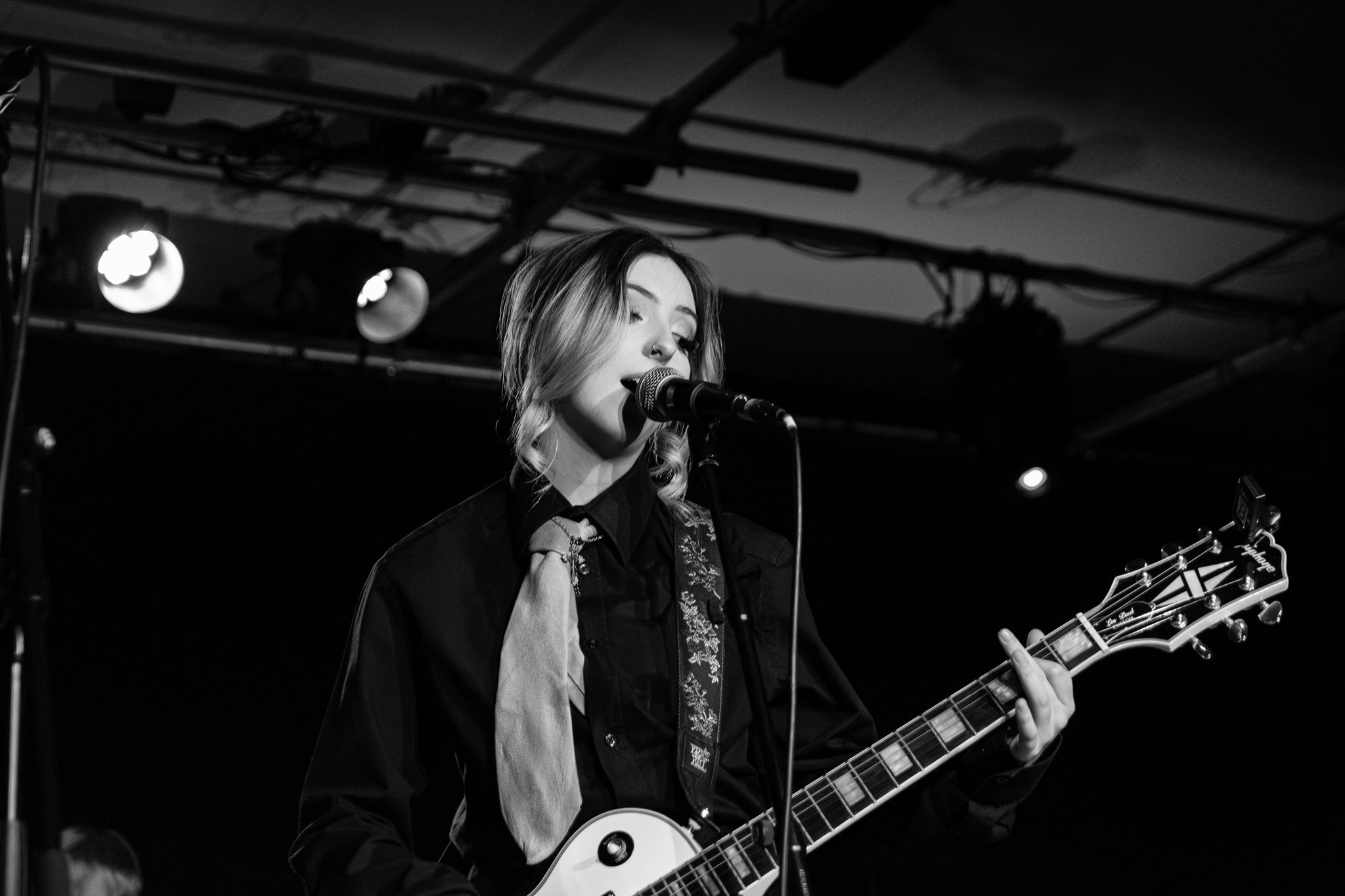 A band playing live on stage