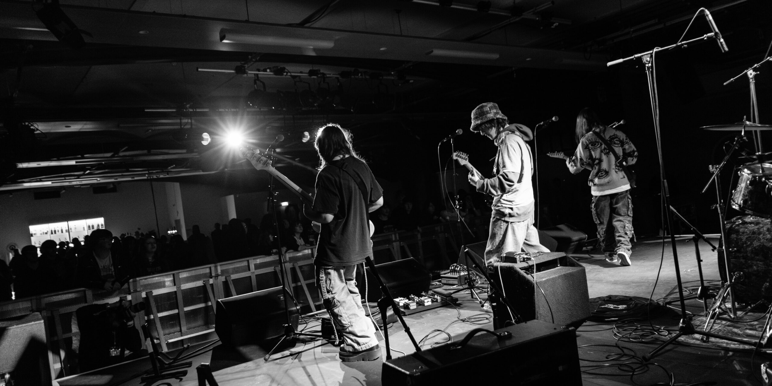 A band playing live on stage