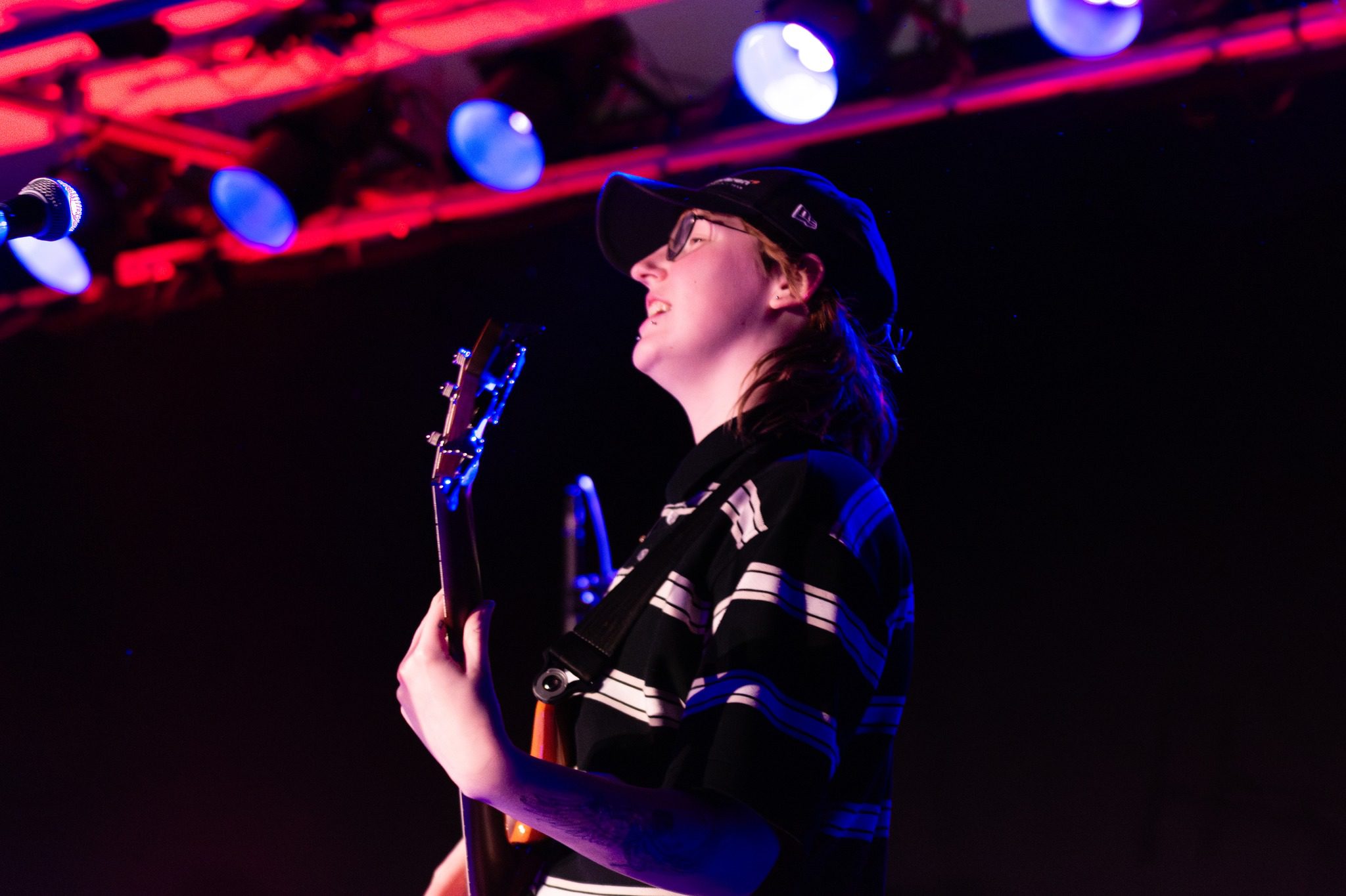 A band playing live on stage